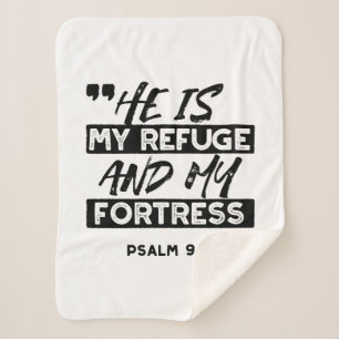 Couverture Sherpa Il est mon refuge et ma forteresse - Psaume 91:2 B