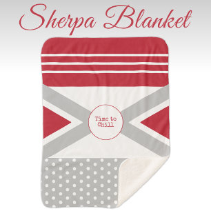 Couverture Sherpa Il est temps de refroidir rouge et gris