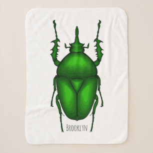 Couverture Sherpa Illustration de bug Mecynorhina torquata