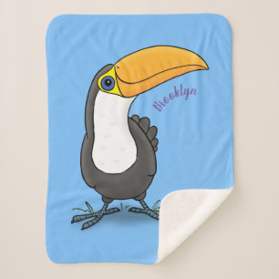Couverture Sherpa Illustration de dessin humoristique du toucan joye