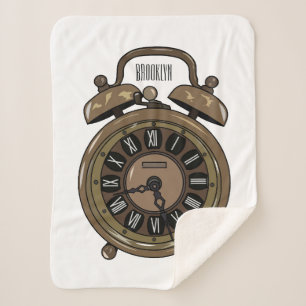 Couverture Sherpa Illustration de l'horloge d'alarme