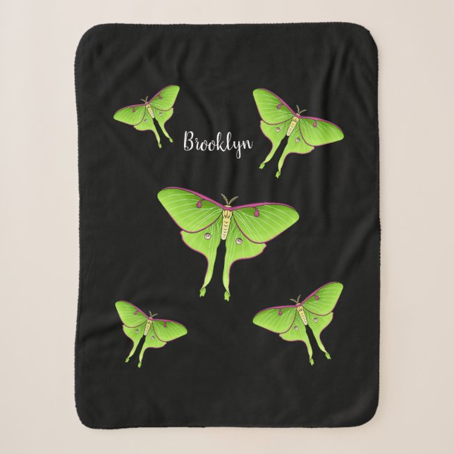 Couverture Sherpa Illustration de Luna Moth (Devant)