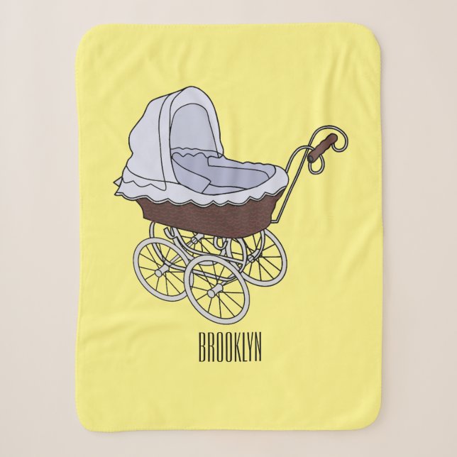 Couverture Sherpa Illustration de poussette (Devant)