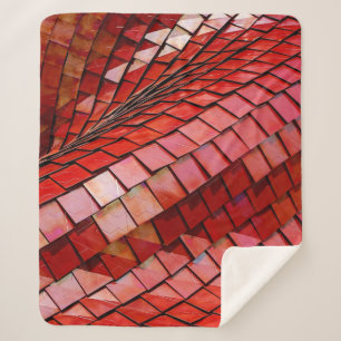 Couverture Sherpa Illustration de tuiles rouges