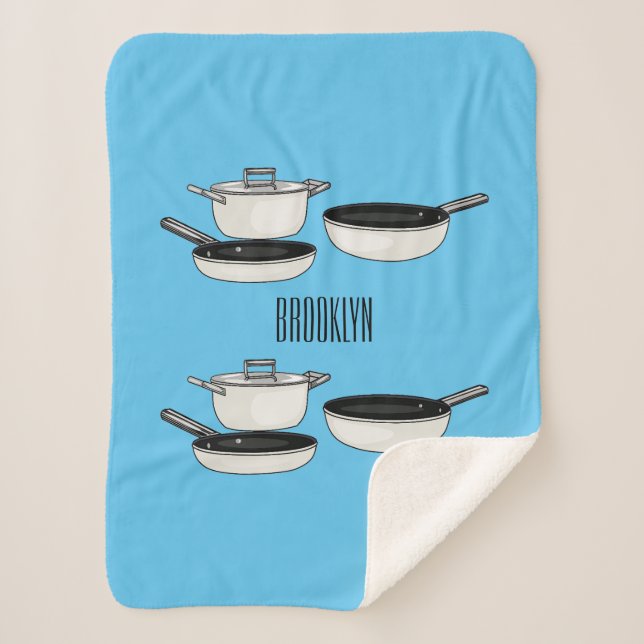 Couverture Sherpa Illustration des jeux de cuisine (Devant)