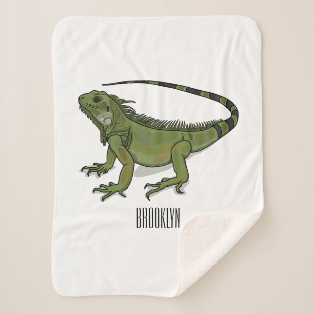 Couverture Sherpa Illustration d'Iguana (Devant)
