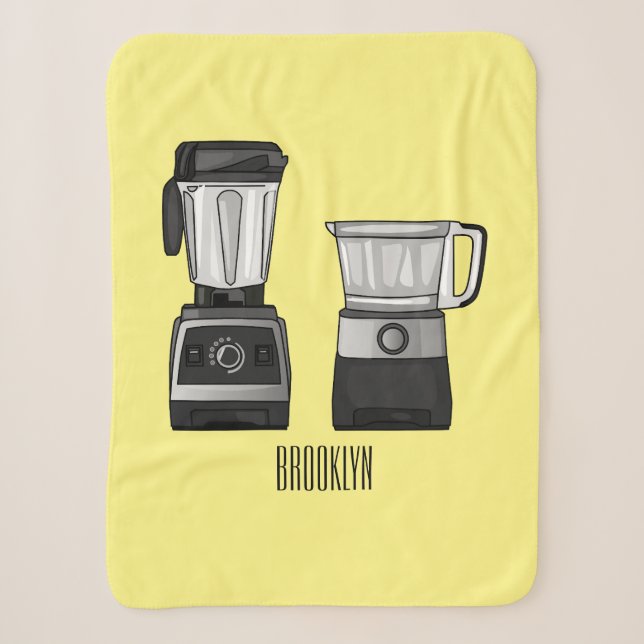 Couverture Sherpa Illustration du processeur et du mixeur alimentair (Devant)
