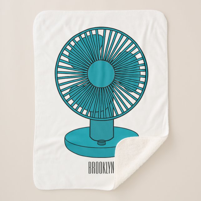 Couverture Sherpa Illustration du ventilateur (Devant)