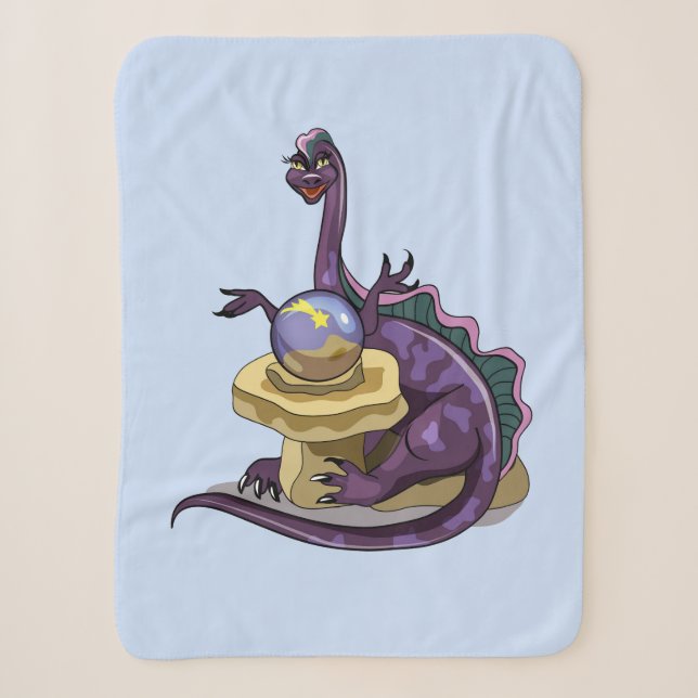 Couverture Sherpa Illustration D'Un Vendeur Fortune Plateosaurus. (Devant)