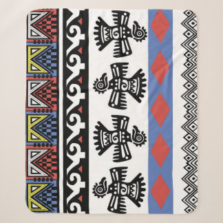 Couverture Sherpa Illustration ethnique des Amérindiens