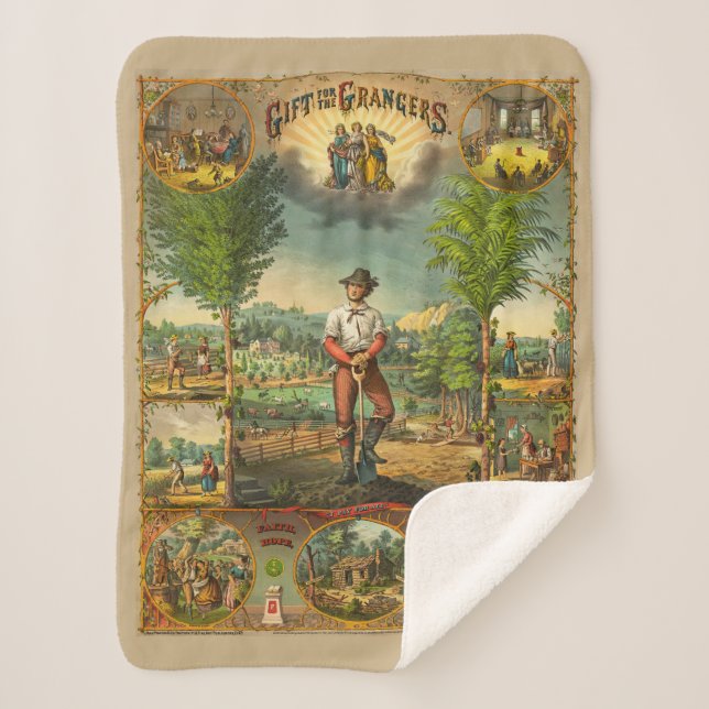 Couverture Sherpa Impression promotionnelle Pour Membres Grange (Devant)