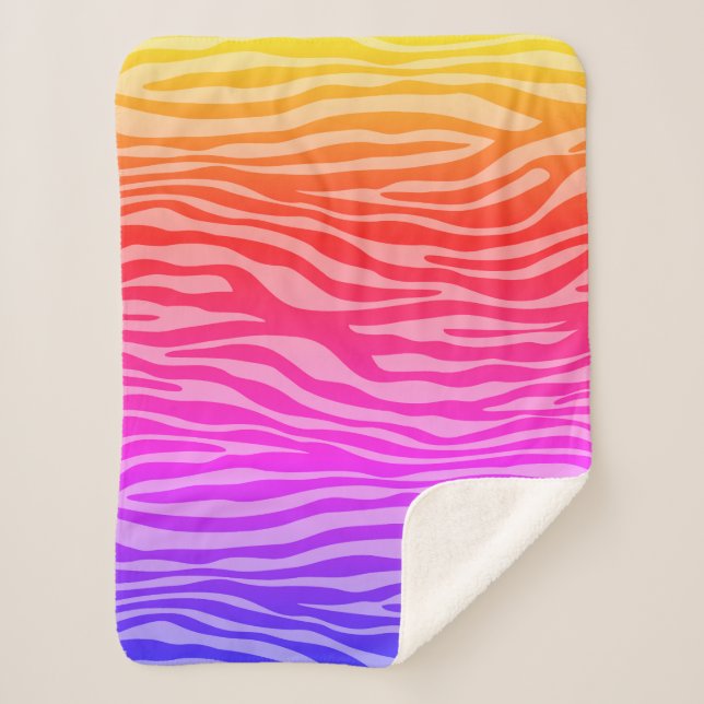 Couverture Sherpa Impression Zebra (Devant)