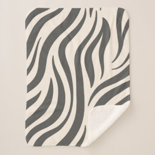 Couverture Sherpa Impression Zebra