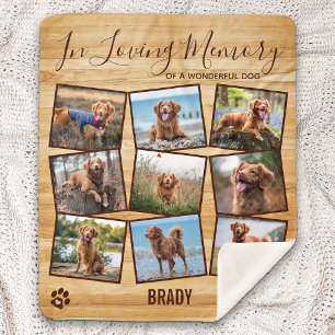 Couverture Sherpa In Love Memory Pet Memorial Photo Collage