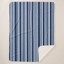 Indigo Bleu et blanc Grandes lignes modernes