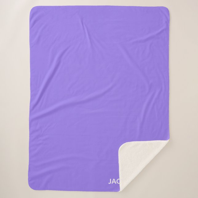 Couverture Sherpa Jacaranda purple color (Devant)