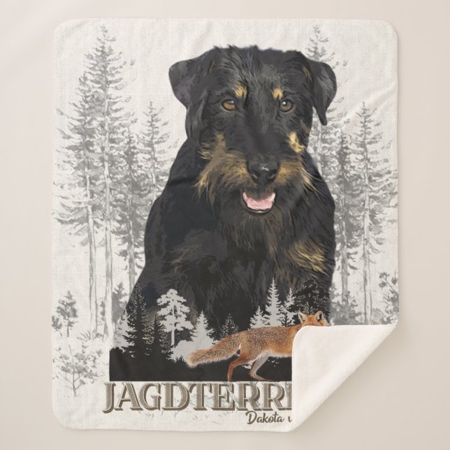 Couverture Sherpa Jagdterrier Dakota c. Renbrad Faux Canvas Print Ac (Devant)