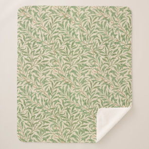 Couverture Sherpa Jardin aux branches de saule de William Morris Fle