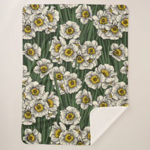 Couverture Sherpa Jardin de la jonquille