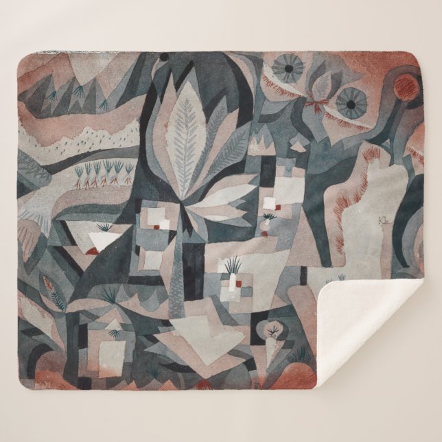 Couverture Sherpa Jardin Glacière sec | Paul Klee | (Devant (Horizontal))