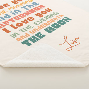 Couverture Sherpa Je T'Aime Dans Le Matin Super Couleur Skidamarink