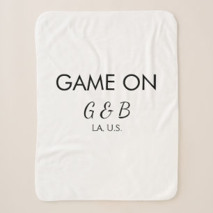 Couverture Sherpa Jeu ajouter nom du couple mariage lieu ville g
