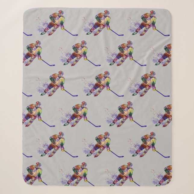 Couverture Sherpa Jeu de sport joueur de hockey (Devant)