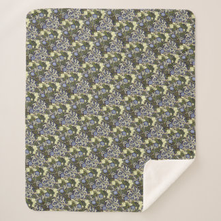 Couverture Sherpa John Henry Dearle Motif d'algues