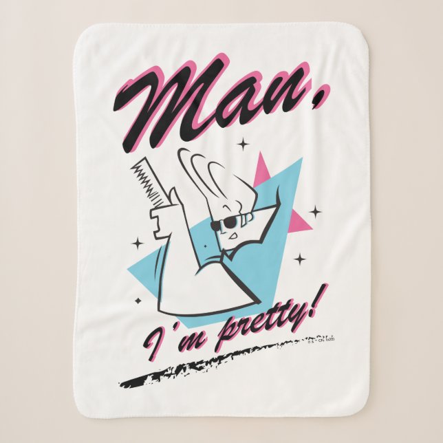 Couverture Sherpa Johnny Bravo - Homme Je suis assez Retro Graphic (Devant)
