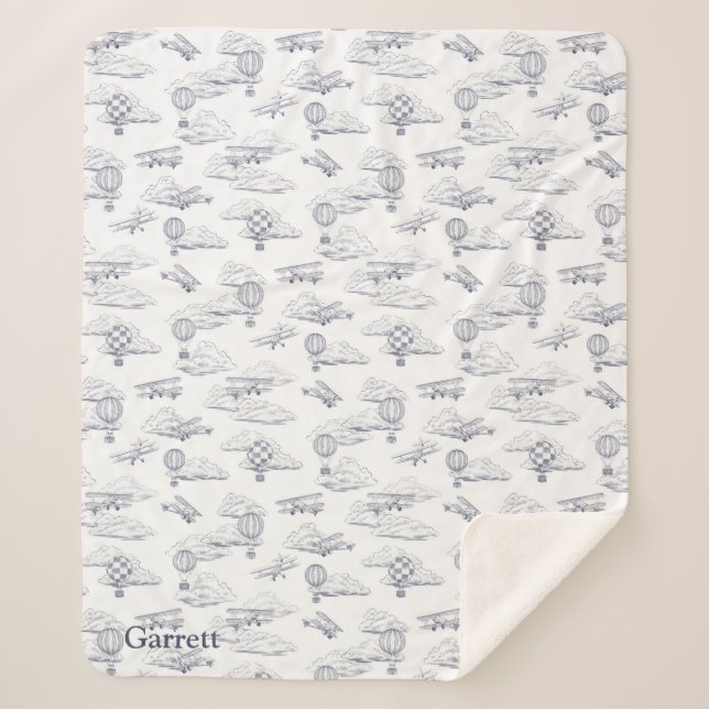 Couverture Sherpa Joie de l'aviation - Aviation classique - Marine e (Devant)