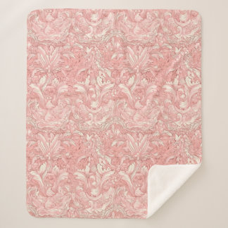 Couverture Sherpa Joli design parisien français rose