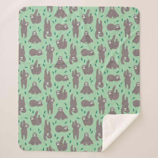 Couverture Sherpa Joli Motif de fentes (Devant)