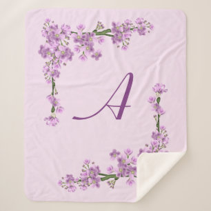 Couverture Sherpa Jolie floraison de cerisiers roses