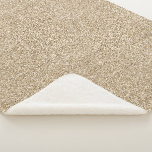 Couverture Sherpa Jolie Parties scintillant Glam Gold   