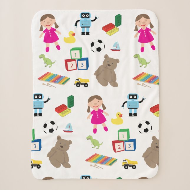 Couverture Sherpa Jouets pour enfants Motif (Devant)