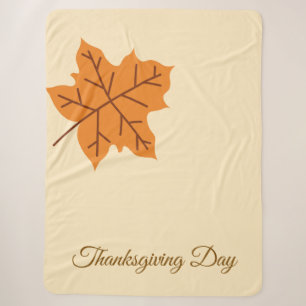 Couverture Sherpa Joyeuse fête de Thanksgiving, Saison d'automne, Mo
