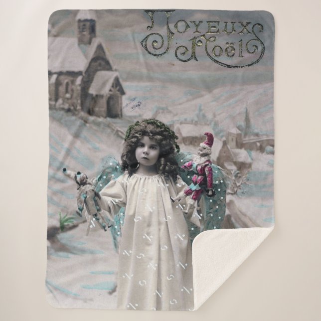 Couverture Sherpa Joyeux Noel (Devant)