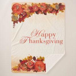 Couverture Sherpa Joyeux Thanksging