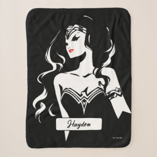 Couverture Sherpa Justice League Wonder Woman Noir Pop Art
