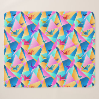 Couverture Sherpa Kaleidoscope d'origami