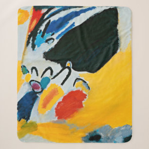 Couverture Sherpa Kandinski Impression III Concert Peinture Abstrait