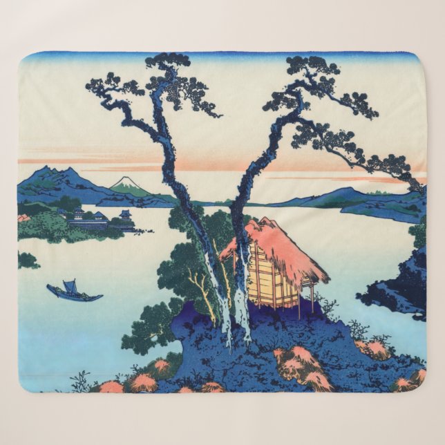Couverture Sherpa Katsushika Hokusai - Lac Suwa dans la province de  (Devant (Horizontal))