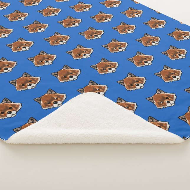 Couverture Sherpa KiniArt Cute Fox (3/4)