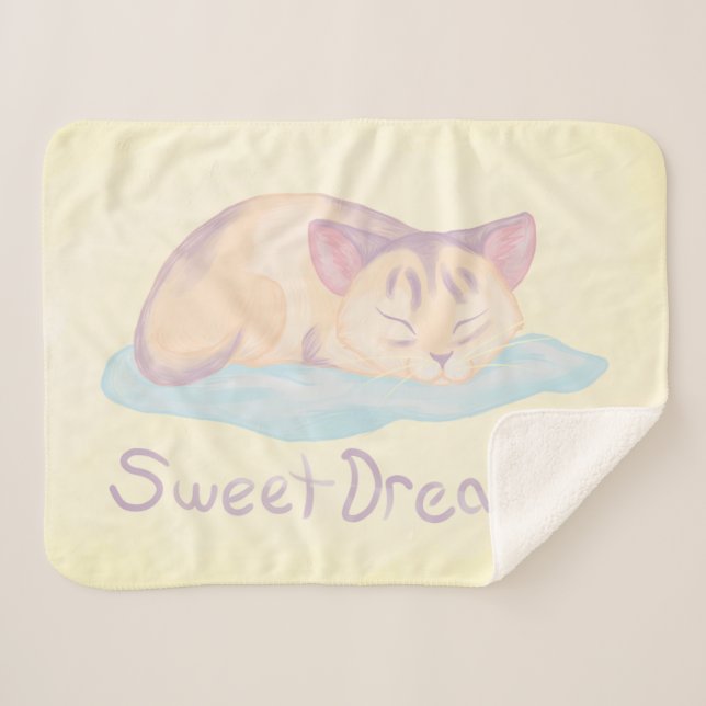 Couverture Sherpa Kitten de rêve (Devant (Horizontal))