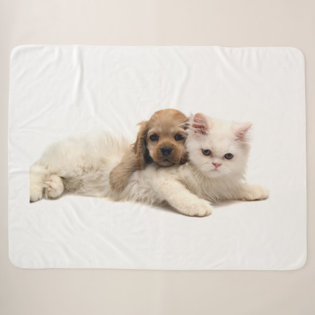 Couverture Sherpa Kitty Love (Devant (Horizontal))