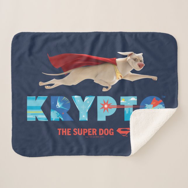 Couverture Sherpa Krypto Le Super Chien (Devant (Horizontal))