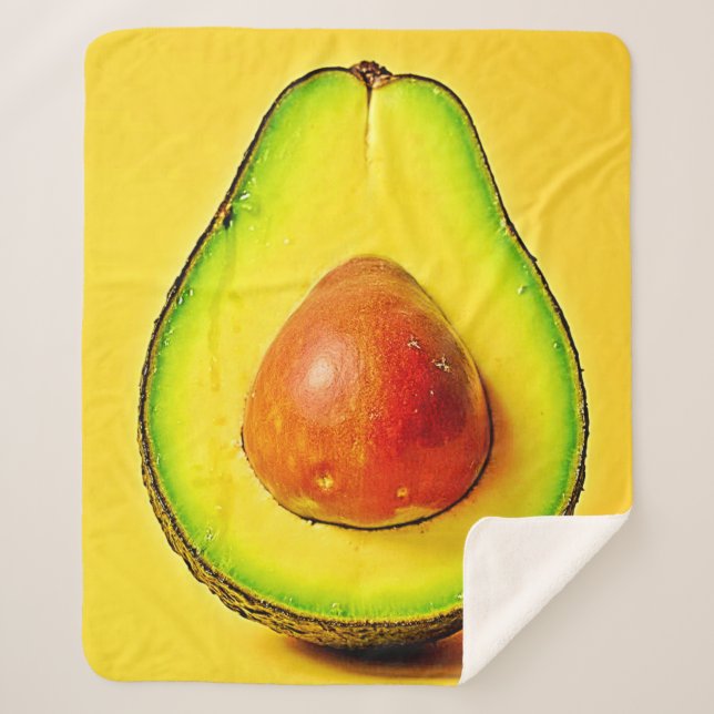 Couverture Sherpa La beauté d'une conception d'Avocado saine (Devant)