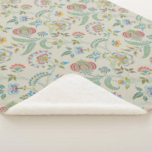 Couverture Sherpa La florale "grand-mère" de Lewis Day