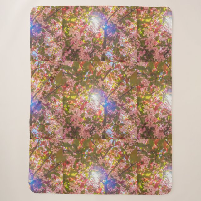 Couverture Sherpa La nature fleurit fleurs lumière fleur soleil (Devant)