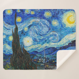 Couverture Sherpa La nuit étoilée Van Gogh